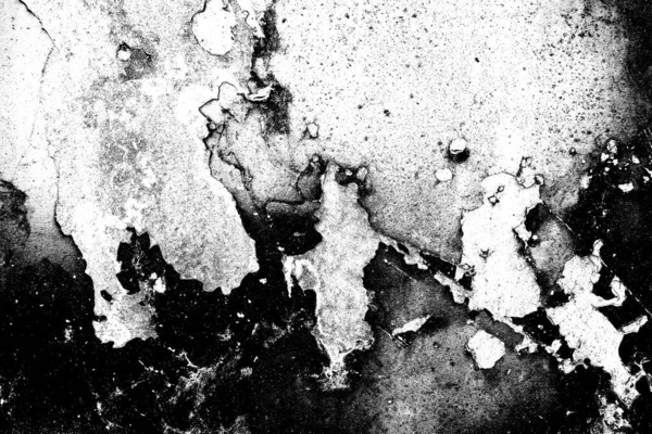 Abblätternde Farbe Rostend Metall Raue Textur Schwarz Weiß Abstrakten Hintergrund — Stockfoto