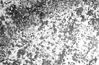 Dökülen boya paslı metal dokusu, siyah ve beyaz soyut arkaplan