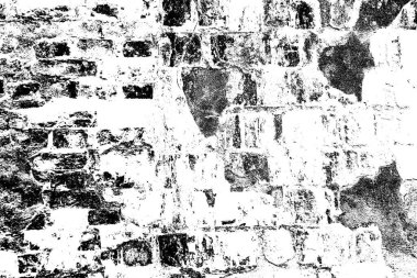 Arka plandaki eski tuğla duvar