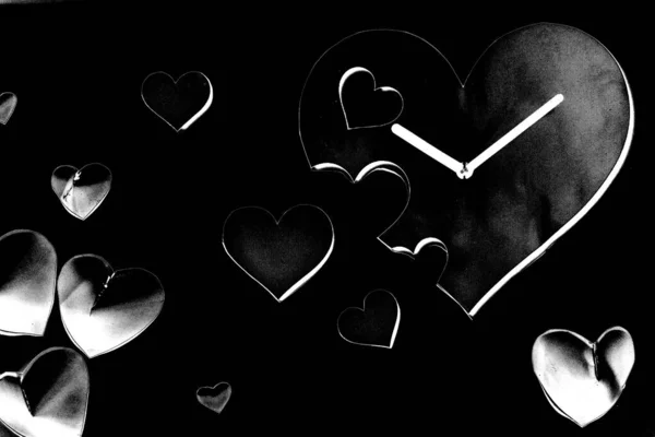 Ρολόι Μορφή Της Καρδιάς — Φωτογραφία Αρχείου