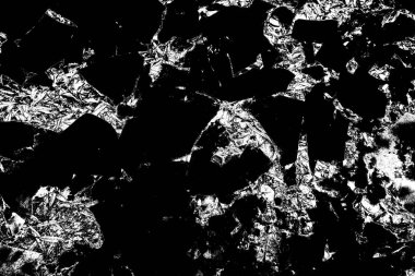 İnce buz çatlamış, siyah beyaz soyut arkaplan