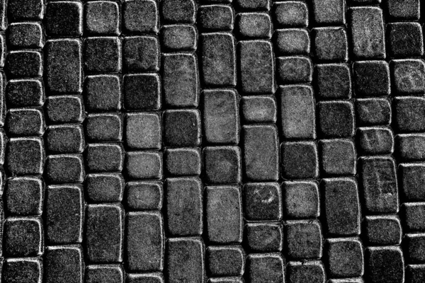 Texture Pavée Fond Abstrait Noir Blanc — Photo