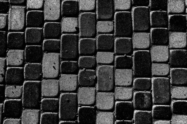 Texture Pavée Fond Abstrait Noir Blanc — Photo