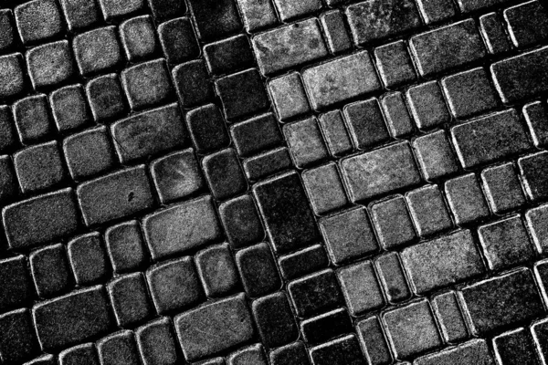 Pavement Texture Black White Abstract Background — Stock Photo, Image