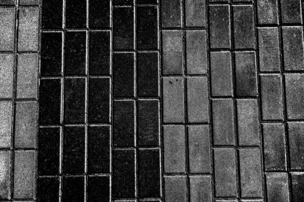 Texture Pavée Fond Abstrait Noir Blanc — Photo