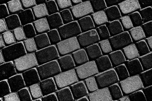 Pavement Texture Black White Abstract Background — Stock Photo, Image