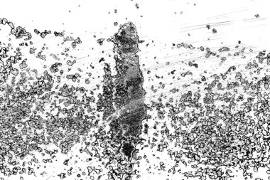 Çizik ve çatlaklarla metal doku