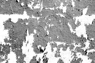 Soyut eski duvar dokusu. Siyah ve beyaz desenli arkaplan