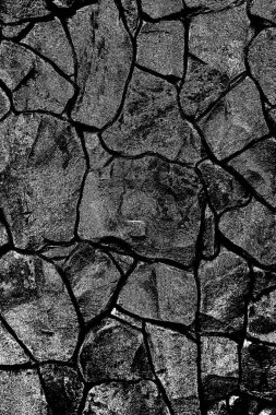 Soyut eski duvar dokusu. Siyah ve beyaz desenli arkaplan 