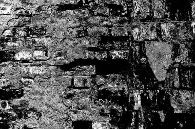 Arka plandaki eski tuğla duvar