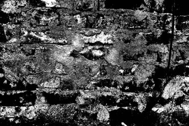 Arka plandaki eski tuğla duvar