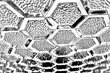 Arkaplan desenli cam dokusu