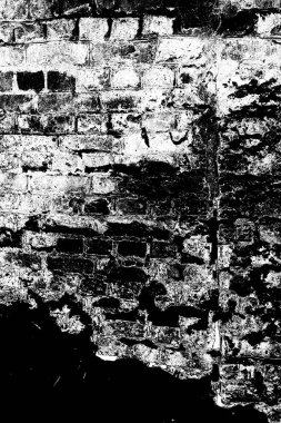 Eski model tuğla duvarın arka planı