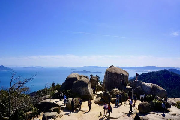 Miyajima Adası 'nın tepesinde 