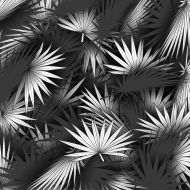 Tropikal yaz yaprakları orman bitkileriyle dolu