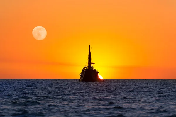 Navire Sunset Ocean — Photo