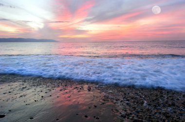 Günbatımı Ocean Moon
