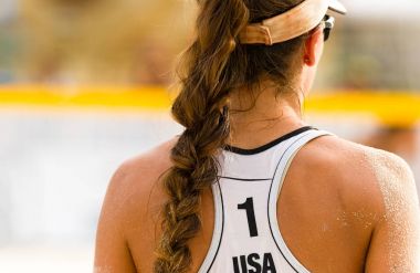 Voleybol plaj oyuncu