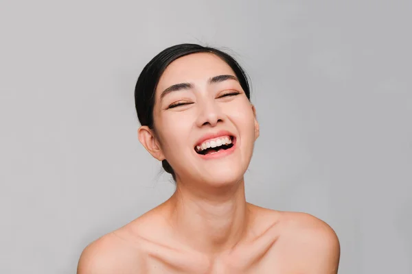 Hermosa Mujer Asiática Joven Chica Asiática Con Piel Limpia Brillante — Foto de Stock