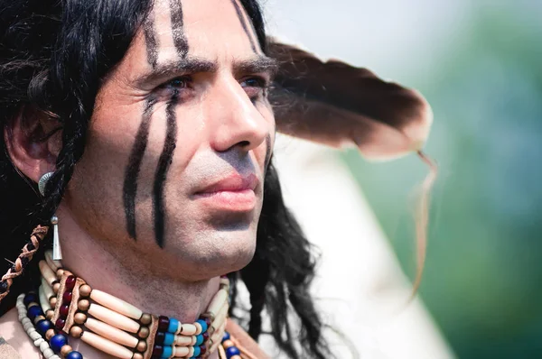 アメリカ ・ インディアンの肖像画 — ストック写真