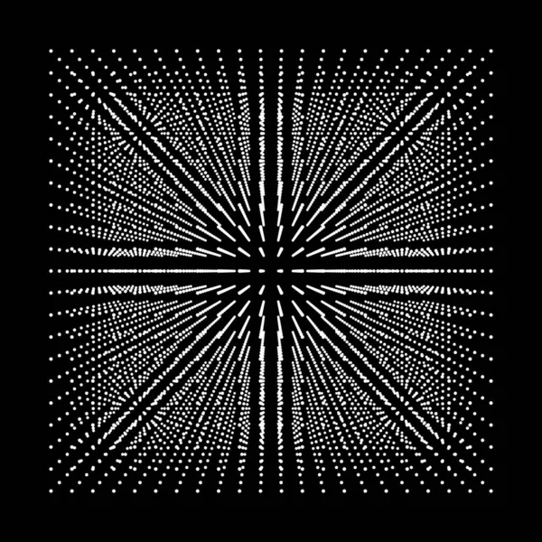 Cubo Abstracto Múltiples Partículas Tecnología Digital Ilustración Vectorial Futurista — Archivo Imágenes Vectoriales