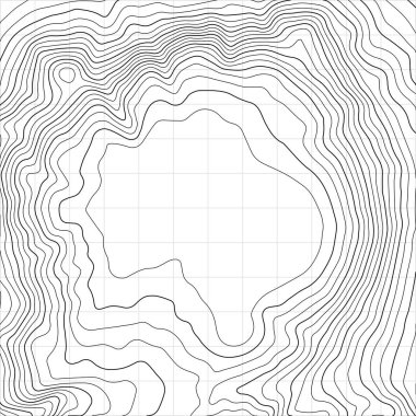 Topographic map lines background. Abstract illustration. Vector clipart