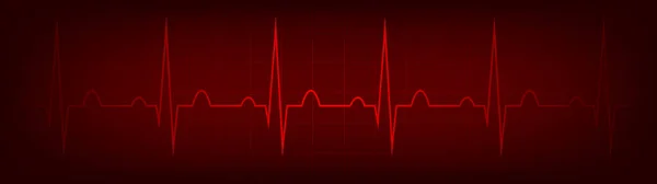 Electrocardiogram Ecg Concept Heartbeat Pulse Medicine Health Vector Illustration — Stock Vector