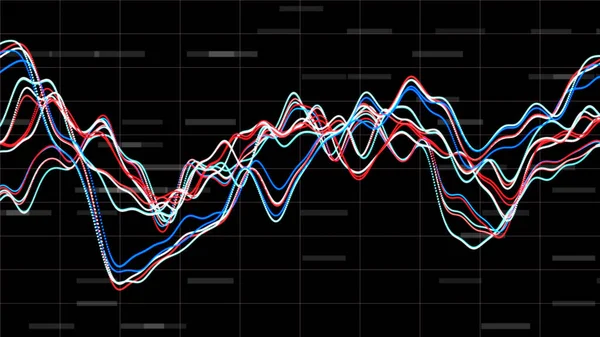 Graf Velká Vizualizace Dat Graf Podnikání Nebo Investic Finanční Diagram — Stock fotografie