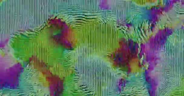 Abstract Kleurrijke Compositie Beweging Render — Stockvideo