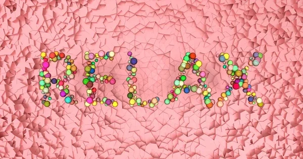 Soyut Kompozisyon - Sakin ol. 3d Hazırlama.