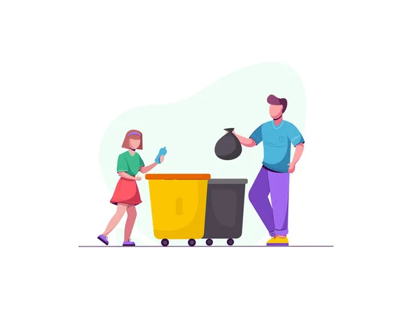 Abfallrecycling. Mülltrennung. Umweltfragen — Stockfoto
