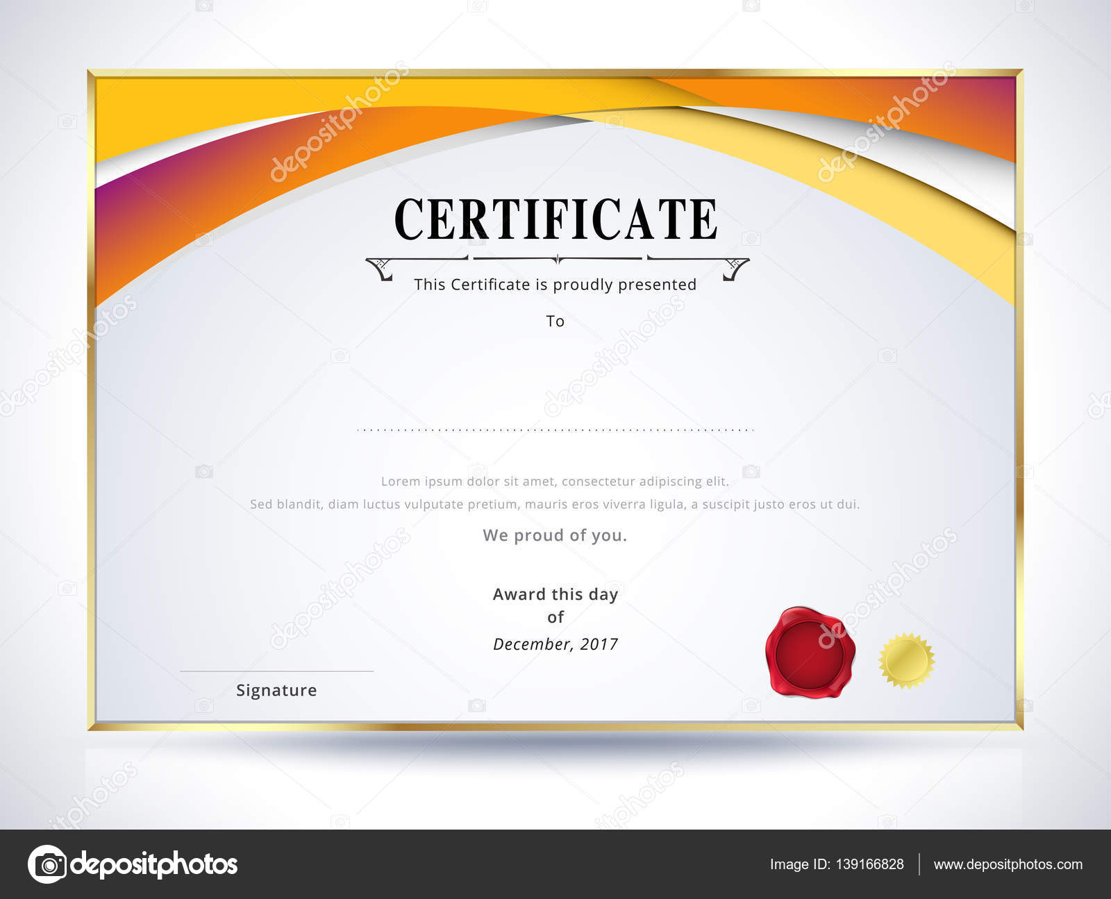 diploma certificate template design with internation print scale diploma certificate format