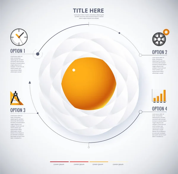 Infographic 튀긴 계란과 식품 개념의 다이어그램입니다. 포함 된 아이콘 — 스톡 벡터