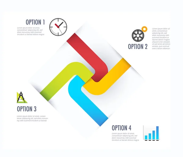 Diagrama de negocios. Infografía de negocios con icono. vector illustr — Vector de stock