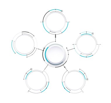 Infographic diyagramı şablonu tasarım basit tasarımı. simgesi 