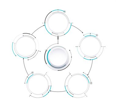 Infographic diyagramı şablonu tasarım basit tasarımı. simgesi 