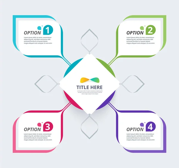 Diseño de plantilla de diagrama infográfico diseño simple. incluir icono — Archivo Imágenes Vectoriales