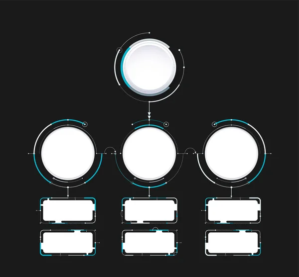 Infographic diagram template design simple design. include icon — Stock Vector