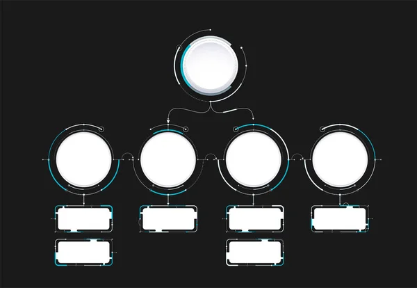 Diseño de plantilla de diagrama infográfico diseño simple. incluir icono — Vector de stock