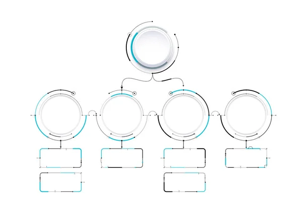 Diseño de plantilla de diagrama infográfico diseño simple. incluir icono — Vector de stock