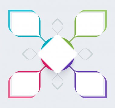 Infographic diyagramı şablonu tasarım basit tasarımı. simge tasarım yer alıyor. vektör çizim.