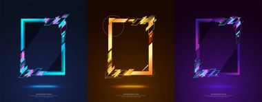 Çerçeve tasarımı metin hipsters için Modern Sanat grafik için. dinamik 