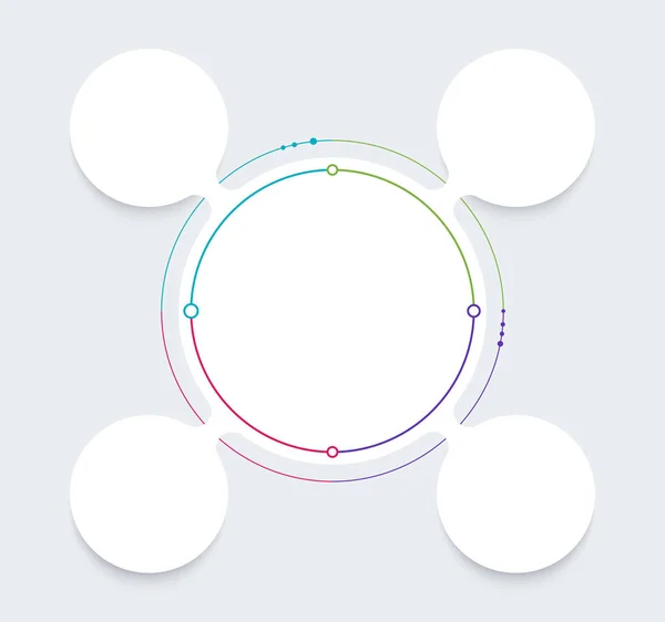 Diseño Plantilla Diagrama Infográfico Diseño Simple Incluir Diseño Iconos Ilustración — Archivo Imágenes Vectoriales