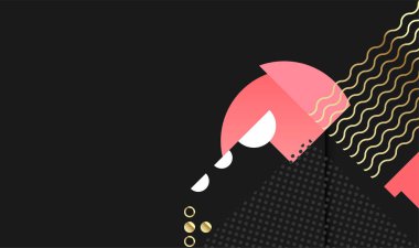 Soyut şekil çizmek için arka plan şablonu.