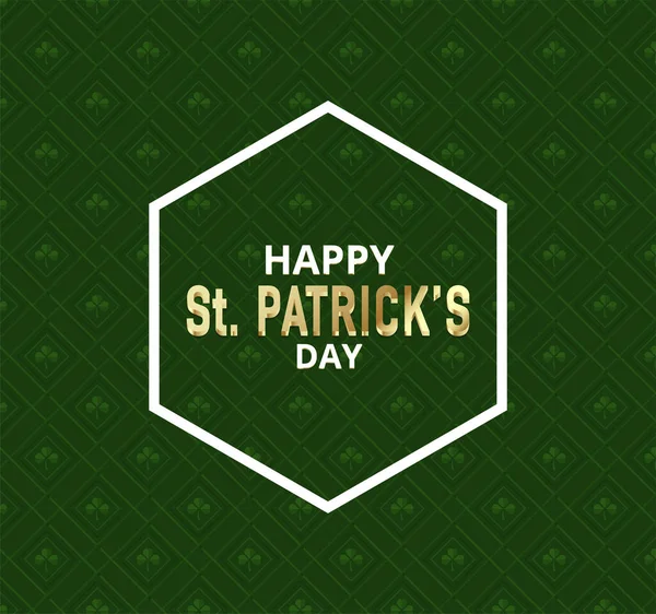 Projekt graficzny Saint Patrick'S Day. ilustracja wektorowa. — Wektor stockowy