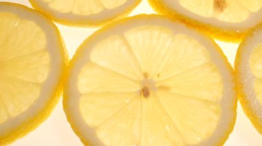 Aşırı Yakın Çekimde Limon Dilimleri