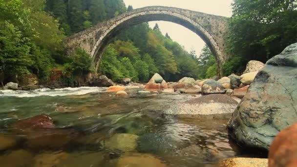 Ponte Sobre Rio Região Mar Negro Turquia — Vídeo de Stock