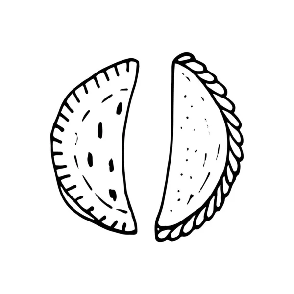 Sketch empanada图库矢量图片、免版税Sketch empanada插图Depositphotos ®