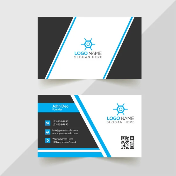 Modern Professional Business Card Template Simple Business Card Business Card — Stock Fotó