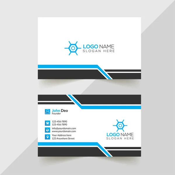 Modern Professional Business Card Template Simple Business Card Business Card — Stock Photo, Image